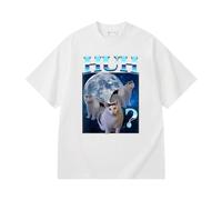 Funny Meme Cat Huh T-Shirt Goofy Ahh Silly Cats Joke Prank Gag Saying Graphic Tees Shirts Women Men Teens
