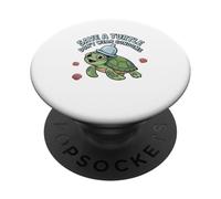 Funny Meme Design Save a Turtle Don’t Wear Condoms PopSockets Adhesive PopGrip