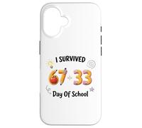 Funny meme I Survived 100 Days of School 67 Six Seven Case for iPhone 16