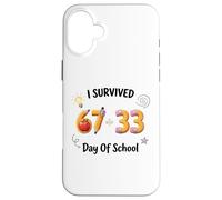 Funny meme I Survived 100 Days of School 67 Six Seven Case for iPhone 16 Plus