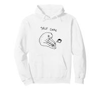Funny Meme, Japanese Version. Self Care Frog Yoga Pullover Hoodie
