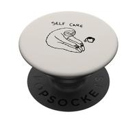 Funny Meme, Japanese Version. Self Care Sloth Yoga PopSockets Adhesive PopGrip