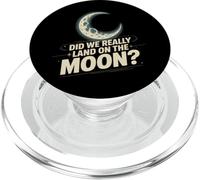 Funny Meme Moon Landing | Apollo Hoax Sarcastic Space Humor PopSockets PopGrip for MagSafe