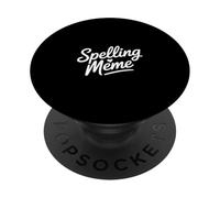 Funny Meme Saying Heart Script Casual Humor PopSockets Adhesive PopGrip