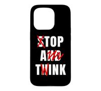 Funny Meme Y2K Stop And Think Top A Twink Case for iPhone 15 Pro