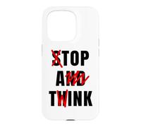 Funny Meme Y2K Stop And Think Top A Twink Case for iPhone 15 Pro