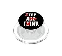 Funny Meme Y2K Stop And Think Top A Twink PopSockets PopGrip for MagSafe