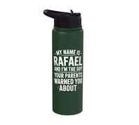 Funny Men Called Rafael Dad Brother Son Uncle Father Nephew Stainless Steel Insulated Water Bottle