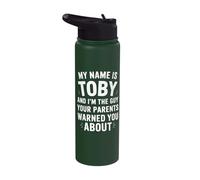 Funny Men Called Toby Dad Brother Son Uncle Father Nephew Stainless Steel Insulated Water Bottle