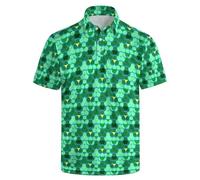 Funny Men’s Golf Polo Shirts,Moisture Wicking Golf Shirts for Men Collared Short Sleeve Polo Shirts Golf Gifts, Funny Green, XXL