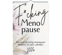 Funny Menopause Calendar 2026, Large Fucking Menopause Wall Calendar 2026, Humor Quotes 2026 Calendars 12 Month Planner, Christmas Sassy Gift for Women, Midlife Mood Swing Joke Calendars (1PC)