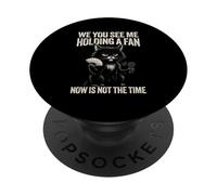 Funny Menopause cat hot flash relief midlife crisis PopSockets Adhesive PopGrip