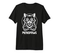 Funny Menopause Cat Menopausal Women Premium T-Shirt