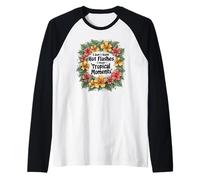 Funny Menopause Hot Flash Humor Women, Tropical Moments Raglan Baseball Tee