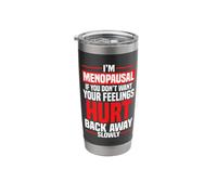 Funny Menopause hot Flash Relief Midlife Crisis Stainless Steel Insulated Tumbler