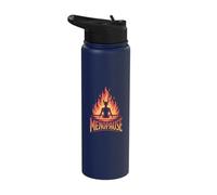 Funny Menopause Hot Flushes Jokes Sarcastic Humor for Women Stainless Steel Insulated Water Bottle