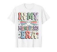 Funny Menopause Midlife Retro 70s Cute Cat Lover T-Shirt