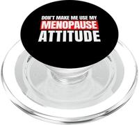 Funny Menopause survived hot flash relief midlife crisis PopSockets PopGrip for MagSafe