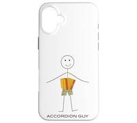 Funny Mens Button Accordion, Boy Accordion Player Musician Case for iPhone 16 Plus