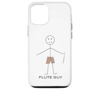 Funny Mens Flute Guy Boy Flute Player Flutist Case for iPhone 12/12 Pro