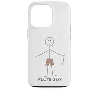 Funny Mens Flute Guy Boy Flute Player Flutist Case for iPhone 13 Pro