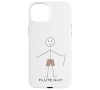 Funny Mens Flute Guy Boy Flute Player Flutist Case for iPhone 15 Plus