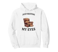 Funny Mens Humor Daddy Grandpa Just Resting My Eyes Pullover Hoodie
