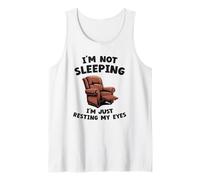 Funny Mens Humor Daddy I'm Not Sleeping I'm Resting My Eyes Tank Top