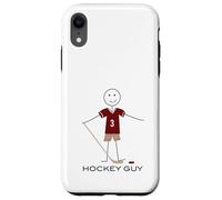 Funny Mens Ice Hockey Guy Boys Hockey Case for iPhone XR