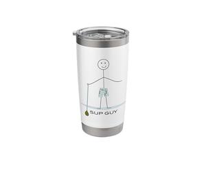 Funny Mens Paddleboarding, Boys SUP Guy Stainless Steel Insulated Tumbler