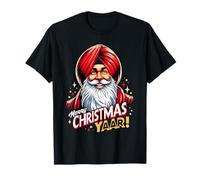 Funny Men's Punjabi Indian Santa Singh Merry Christmas Yaar T-Shirt
