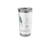 Funny Mens Rocket Guy Space Boys Rocket Stainless Steel Insulated Tumbler