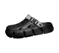 Funny Mens Summer Slippers,Arch Support Sliders Foam,Hole Shoes Half Toe Breathable Baotou Drag Outside Wear Beach Shoes Sandals Sandals Drag Slider Black