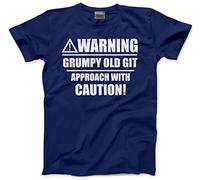 HotScamp Warning Grumpy Old Git Men's Unisex T-Shirt - Navy XXX-Large