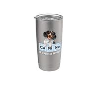 Funny Mens Womens Elements Happiness Piebald Dachshund Lover Stainless Steel Insulated Tumbler