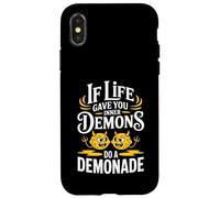 funny mental health meme demonade inner demons dark humor Case for iPhone X/XS