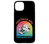 Funny Mentally AFK Physically Still Exist Unfortunately Moon Case for iPhone 15 Plus