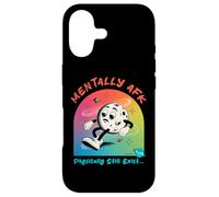 Funny Mentally AFK Physically Still Exist Unfortunately Moon Case for iPhone 17