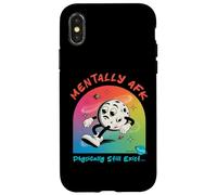 Funny Mentally AFK Physically Still Exist Unfortunately Moon Case for iPhone X/XS