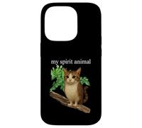 Funny meowl Meme, cat owl Meme brainrot gen Alpha Case for iPhone 14 Pro