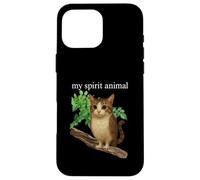 Funny meowl Meme, cat owl Meme brainrot gen Alpha Case for iPhone 16 Pro Max