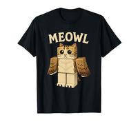 Funny meowl Meme, cat owl Meme brainrot gen Alpha T-Shirt
