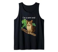 Funny meowl Meme, cat owl Meme brainrot gen Alpha Tank Top