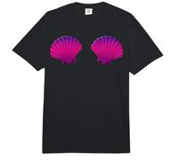 Funny Mermaid Shell Bra Top Festival Seashell Party Comfort Colors Adult Heavyweight T-Shirt