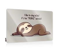 Funny Metal Bar Signs Sloth In Bed: Too Many People Outside Tin Sign Bar Sign Home Decor Funny Wall Signs(30X40CM)
