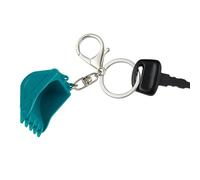Funny Metal Excavator Bucket Keychains for Mens unique keychains Car Key Chain Birthday Gift For Men Boy Kids Backpack charms, Blue, One Size