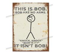 Funny Metal Garden Signs - Retro Aluminium Wall Plaque for Man Cave | Pub Shed, Home Bar Accessories - Witty Novelty Gift for Men, Dads, Grandads