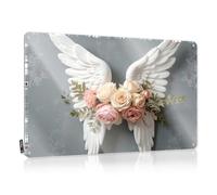 Funny Metal Poster Angel Wings With Floral Bouquet Tin Sign Bar Rules Sign Funny Outdoor Decor(30X40CM)