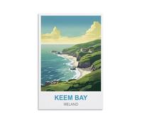Funny Metal Sign Vintage Tin Sign Keem Bay Ireland Garden & Kitchen Poster, Inspirational Sign Home Wall Art Decor for Home Kitchen Bar Club Decoration 15x30cm