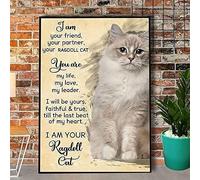 Funny Metal Signs I am your ragdoll cat Aluminium Sign Retro Tin Signs Vintage Metal Tin Sign For Bar Home Wall Metal Decoration 8x12Inches